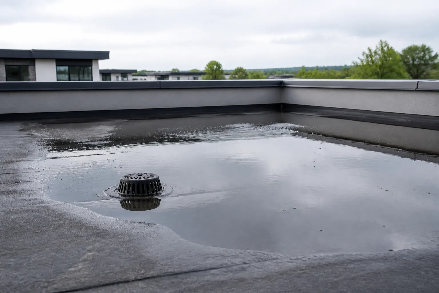 Flat Roof Drainage Problems: Why Water Pools and How to Fix It Permanently